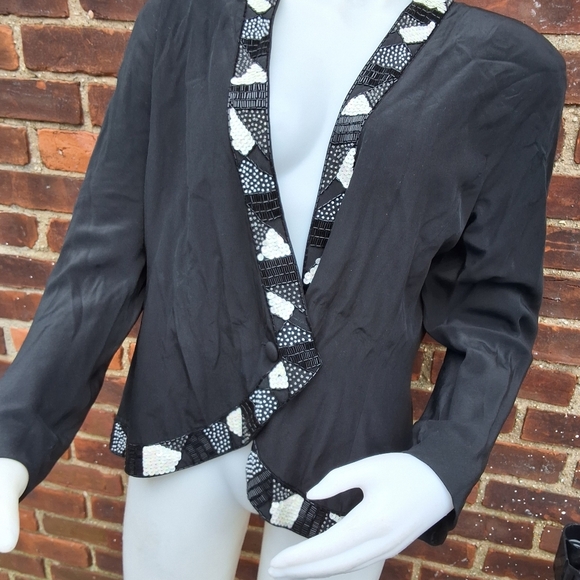 Argenti Vintage 80s sequin jacket 16 - Picture 3 of 12